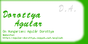 dorottya agular business card