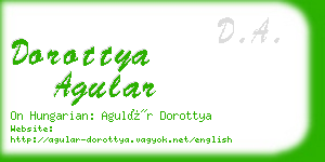 dorottya agular business card